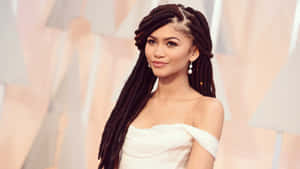 Zendaya Box Braid Hd Wallpaper