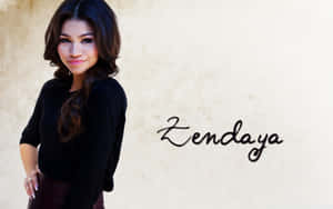 Zendaya Cursive Name Hd Wallpaper