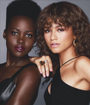 Zendaya With Lupita Nyong'o Wallpaper