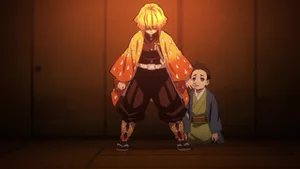 Zenitsu Agatsuma Protector Of The Innocent Wallpaper