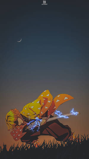 Zenitsu Pfp Aesthetic Art Wallpaper