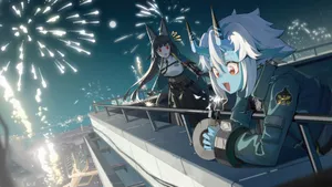 Zenless Zone Zero Fireworks Scene Wallpaper