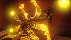 Zenyatta Golden Light Hands Wallpaper