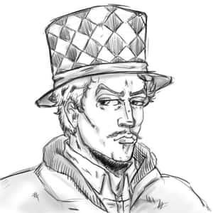 Zeppeli Character Sketch Wallpaper