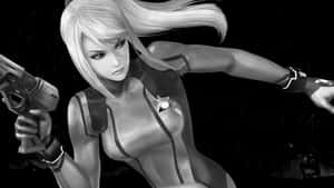 Zero Suit Samus, Ready For Battle Wallpaper