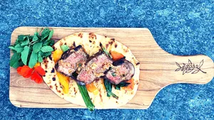 Zesty Tacos On Wooden Board Wallpaper