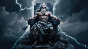 Zeus Greek God Thunder Throne.jpg Wallpaper