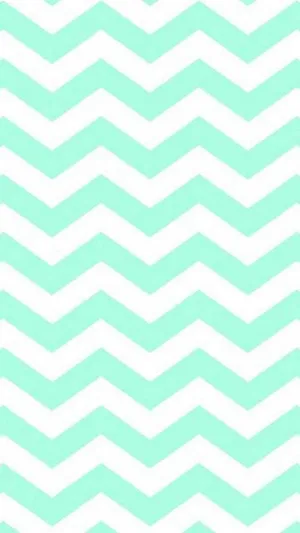 Zigzag Stripes Mint Green Iphone Wallpaper