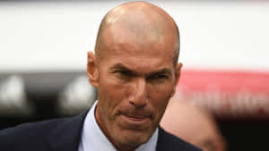 Zinedine Zidane Football Coach Close Up Photography Wallpaper