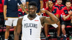 Zion Williamson Muscle Flex Wallpaper