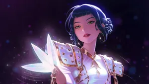 Zoey Kpop Demon Hunters Character Wallpaper