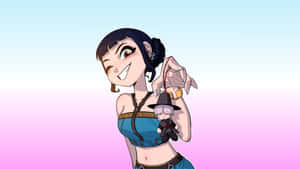 Zoey Kpop Demon Hunters Character Wallpaper