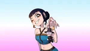 Zoey Kpop Demon Hunters Character Wallpaper