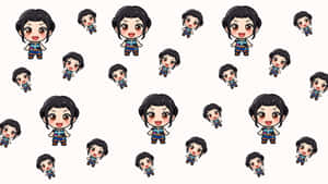 Zoey Kpop Demon Hunters Chibi Wallpaper