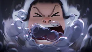 Zoey Kpop Demon Hunters Intense Scene Wallpaper