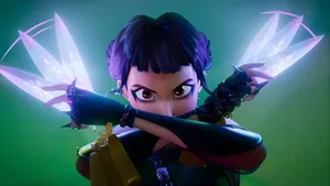 Zoey Kpop Demon Hunters Powers Wallpaper