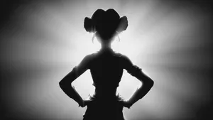 Zoey Kpop Demon Hunters Silhouette Wallpaper