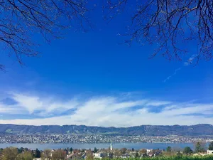 Zollikon Lakeside View Springtime Wallpaper