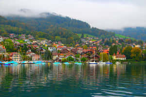 Zollikon Lakeside View Switzerland Wallpaper