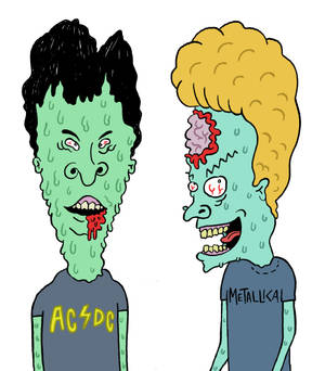 Zombie Beavis And Butt Head Wallpaper