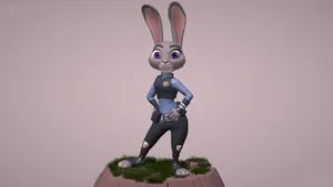 Zootopia Judy Hopps Figurine Wallpaper