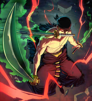 Zoro Kingof Hell Artwork Wallpaper