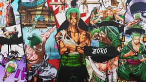 Zoro One Piece Collage Wallpaper