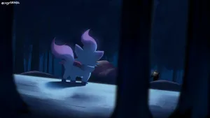 Zorua Alone In The Forest Wallpaper