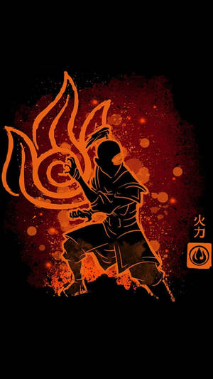 Zuko Bright Orange Highlight Wallpaper