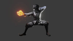 Zuko Greyscale Illustration Wallpaper