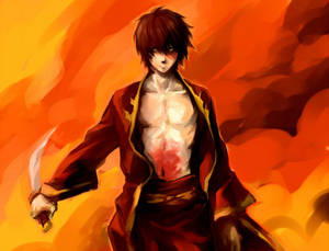 Zuko Red Blood Injury Wallpaper